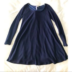Brand New Francesca’s Alya Navy Knit Dress